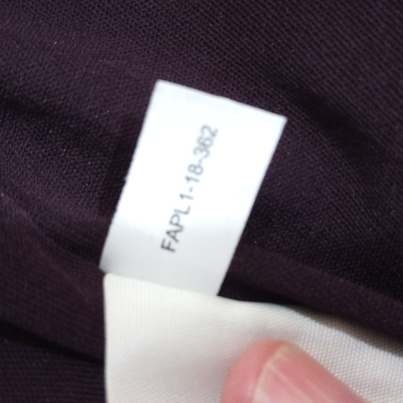 M. M. LaFleur Deneuve Faux Wrap Blouse Purple Blackberry Merlot, Size +1 / 1X - Picture 12 of 14
